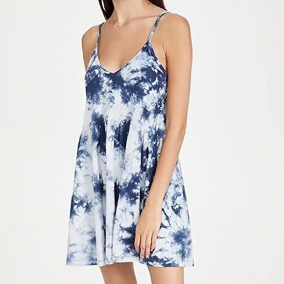NWT Revolve Kona Cloud Print Dress Tie Dye by Z Supply Color, Black Iris Small - Picture 11 of 11